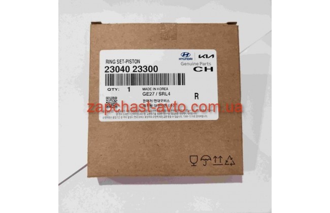 Кольца поршневые Tucson Matrix Elantra Std 2л бензин Mobis 23040-23300