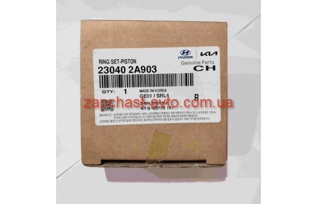 Кольца поршневые Accent 11-, i30, ix35 1.6D Mobis 23040-2A903