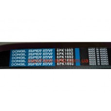Ремень генератора Tucson Sportage 2.7 Dongil 25212-37162, 6pk1692