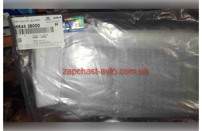 Накладка бампера задняя верхняя Santa FE Mobis 86645-2B000