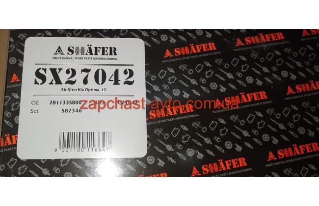 Фильтр воздушный Sonata YF 10-, Optima 12- SH 28113-3S800