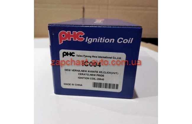 Катушка зажигания Accent, Rio 05-11 PHC 27301-26640 Катушка зажигания Accent, Rio 05-11 PHC 27301-26640