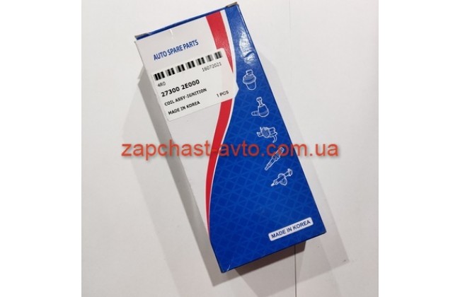 Катушка зажигания Elantra, I30, IX35, Sonata, Sportage, Soul 11-, Yura 27300-2E000 Катушка зажигания Elantra, I30, IX35, Sonata, Sportage, Soul 11-, Yura 27300-2E000