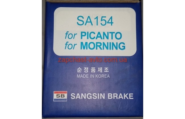 Тормозные колодки задние PICANTO - BC SB 58350-07A00, SA154 Тормозные колодки задние PICANTO - BC SB 58350-07A00, SA154