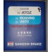 Тормозные колодки задние Accent до 06, Atos, Picanto SB 58305-02A00, SA096