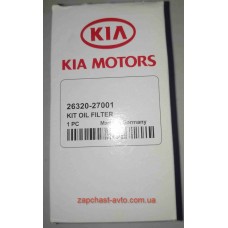 Фильтр масляный Tucson, Cerato 2.0 CRDI Mobis 26320-27001, 26320-27000